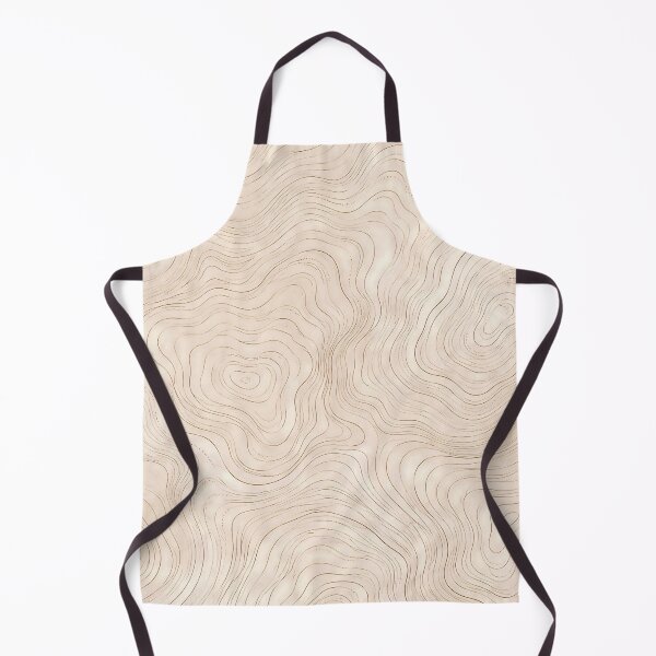 Item preview, Minimalist Topographic Map Contour Lines Cream Pattern designed and sold by Witsnu7356.