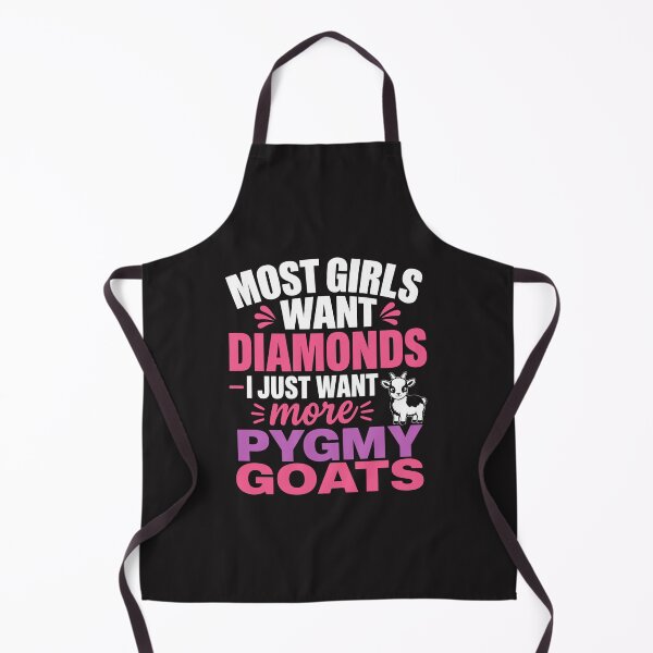 Item preview, Most Girls Want Diamonds I Just Want More Pygmy Goats Funny Goat Lover Women Farm Animal Gift designed and sold by kiralynstration.