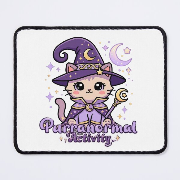 Item preview, Witch Cat on Crescent Moon | Cute Kawaii Halloween Kitten | Celestial Magic Art designed and sold by MurkCraft.