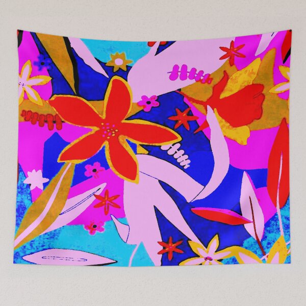 Item preview, Flowers in Pink & Red designed and sold by ViaARTfactory.
