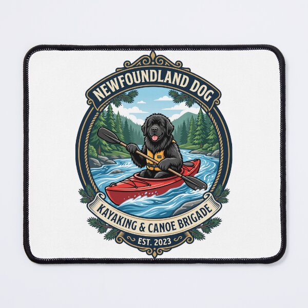 Item preview, Newfoundland Dog Kayaking Canoe Brigade River Paddle designed and sold by PictoVibe.