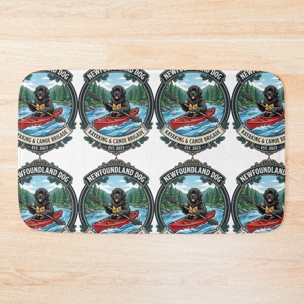 Item preview, Newfoundland Dog Kayaking Canoe Brigade River Paddle designed and sold by PictoVibe.