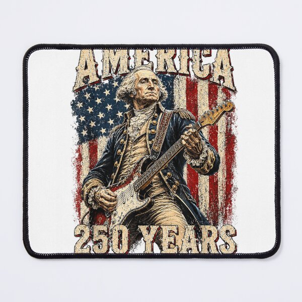 Item preview, Vintage George Washington Playing Guitar 250 Years America T-Shirt designed and sold by DArtfulStudio.