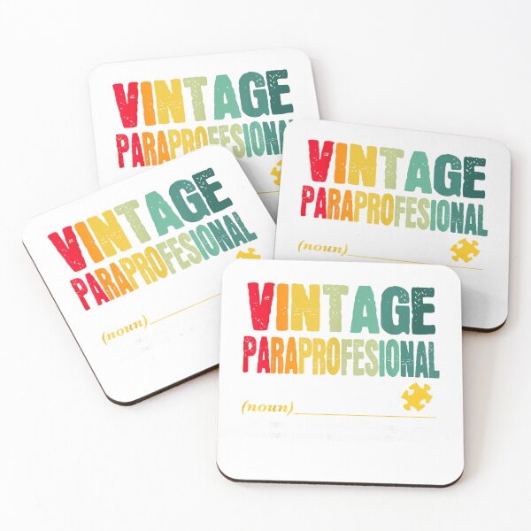 Item preview, Vintage Paraprofessional Funny Job Title Birthday Worker T-Shirt designed and sold by SavsMerch.