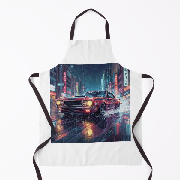 Item preview, ArtNeonRainStreetRacer – Cyberpunk JDM Night City Aesthetic Art Print designed and sold by Artrendzs.