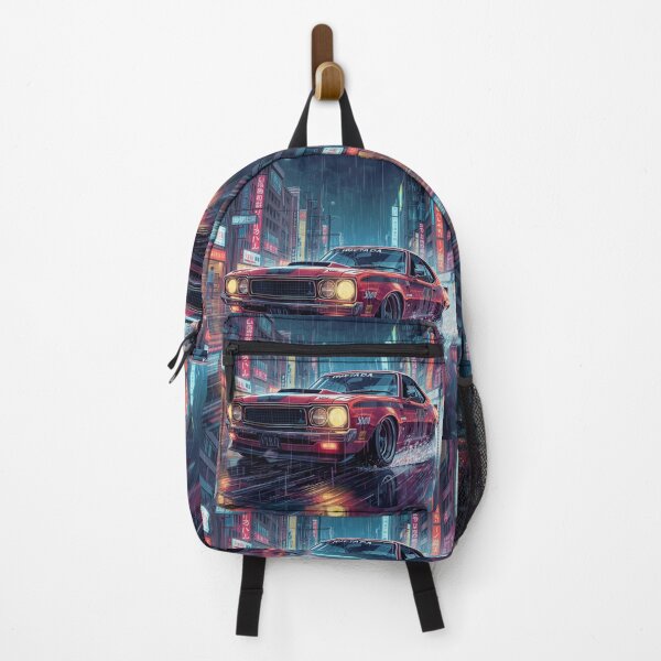 Item preview, ArtNeonRainStreetRacer – Cyberpunk JDM Night City Aesthetic Art Print designed and sold by Artrendzs.