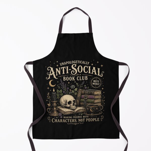 Item preview, Vintage Anti Social Book Club, Gothic Book Lover, Dark Academia Bookish designed and sold by Sprinkle12345.