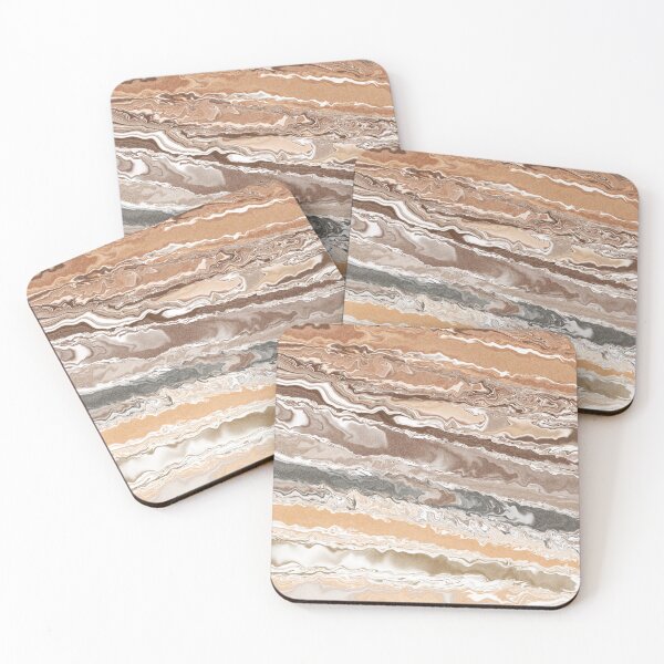 Item preview, Abstract Liquid Marble Earth Tone Fluid Pattern⁠ designed and sold by Witsnu7356.