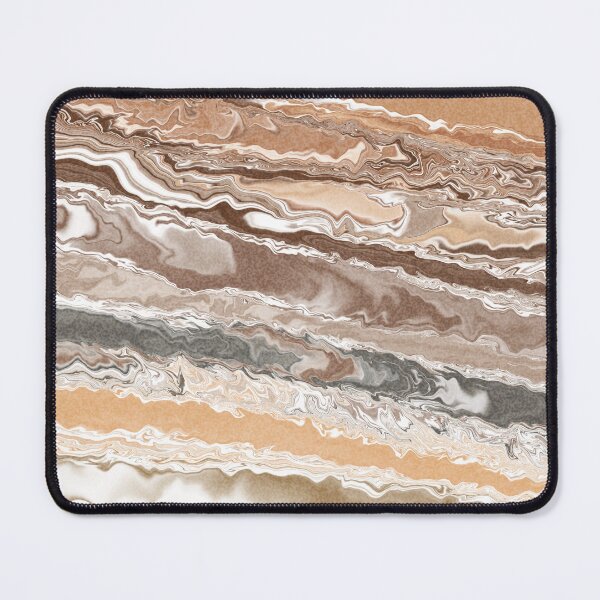 Item preview, Abstract Liquid Marble Earth Tone Fluid Pattern⁠ designed and sold by Witsnu7356.