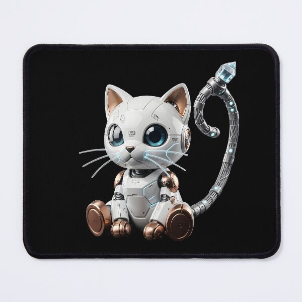 Item preview, Chibi Cyber Cat - Crystal Prism Companion Mech designed and sold by BGM by AI.