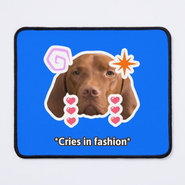 Item preview, Cries In Fashion Dog Meme designed and sold by GenZFashion000.