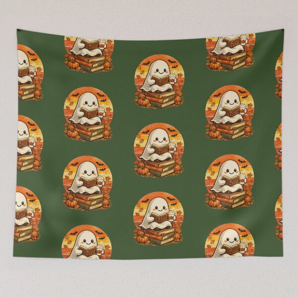 Item preview, Cute Ghost Reading a Book designed and sold by Kiwaro.