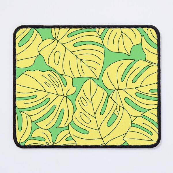 Item preview, Yellow And Green Monstera Palm Leaves Tropical Pattern designed and sold by DEC02.