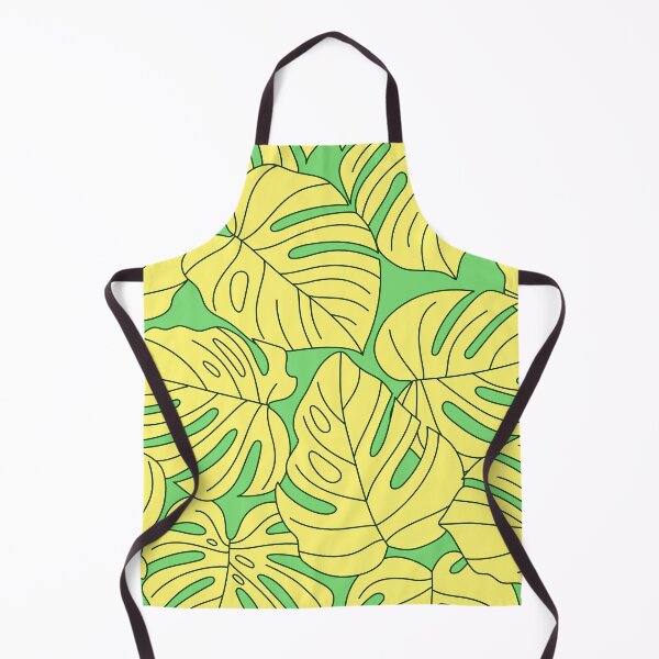 Item preview, Yellow And Green Monstera Palm Leaves Tropical Pattern designed and sold by DEC02.