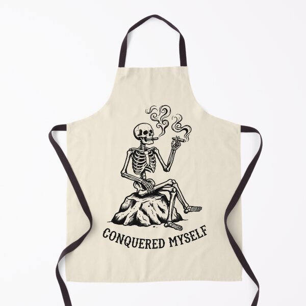 Item preview, Conquered Myself Skeleton Smoking Cigar Vintage designed and sold by SplashTastic.
