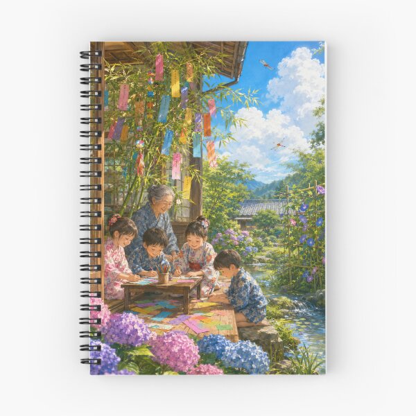 Item preview, Writing Wishes for Tanabata | Storybook Japanese Summer designed and sold by SEIMEI2025.