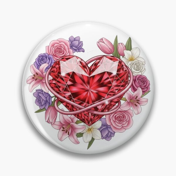 Item preview, Floral Heart Flowers Love Aesthetic Art designed and sold by BrandGold.