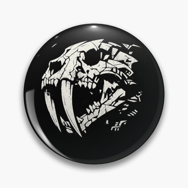 Item preview, Shattered Saber-Tooth Skull - Brutalist Prehistoric Predator - Geometric Fossil Gothic Graphic designed and sold by JonelCrafts.