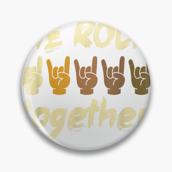 Item preview, We Rock Together Hands Music Lover Unity Diversity Inclusion T-Shirt designed and sold by KTY-NUSS.