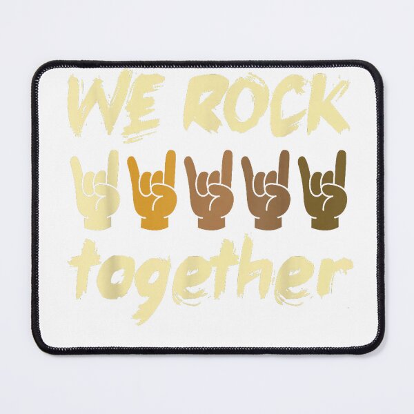 Item preview, We Rock Together Hands Music Lover Unity Diversity Inclusion T-Shirt designed and sold by KTY-NUSS.