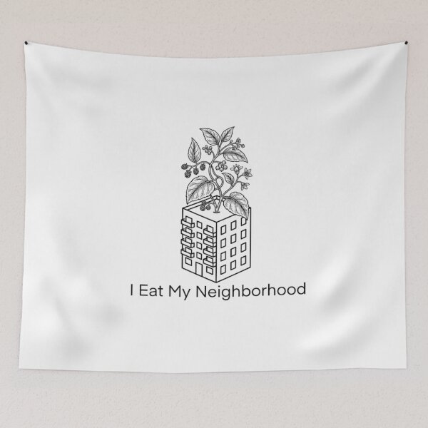 Item preview, Urban Foraging: Botanical City Building Illustration Wild Edibles Enthusiast T-shirt designed and sold by VintryOff.