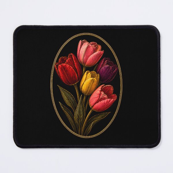 Item preview, Vintage Botanical Tulip Flower Bouquet Art designed and sold by bellaever.