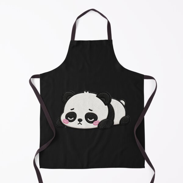 Item preview, Ultra Cute Sleepy Panda Embroidery Patch Style Kawaii Blob Animal | Adorable Tired Panda Cartoon designed and sold by ColorSplash123.