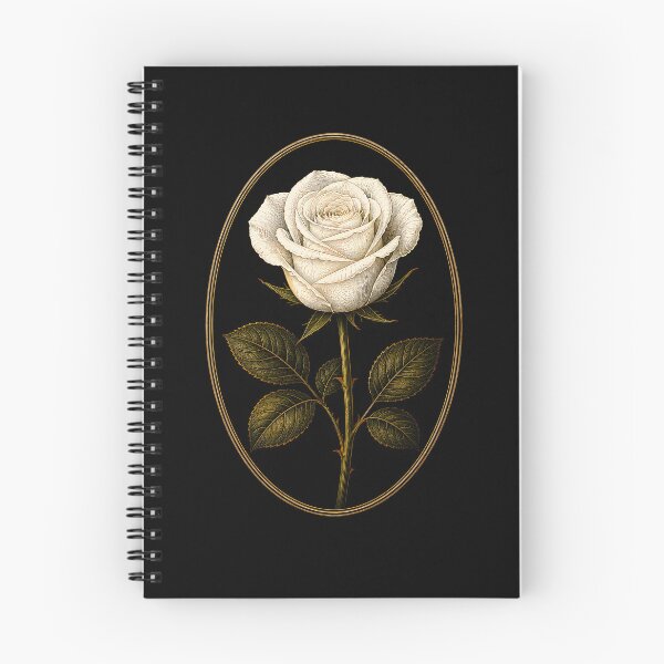 Item preview, Vintage White Rose Botanical Engraving Art designed and sold by bellaever.