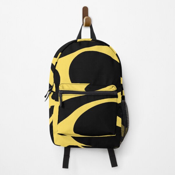 Item preview, Abstract Organic Black Waves on Yellow | Modern Minimalist Pattern designed and sold by Krystek-Studio .