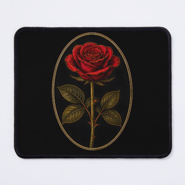 Item preview, Vintage Red Rose Engraving Botanical Floral Art designed and sold by bellaever.