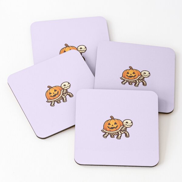 Item preview, Cute Skeleton Turtle with Pumpkin Shell designed and sold by Castiora.