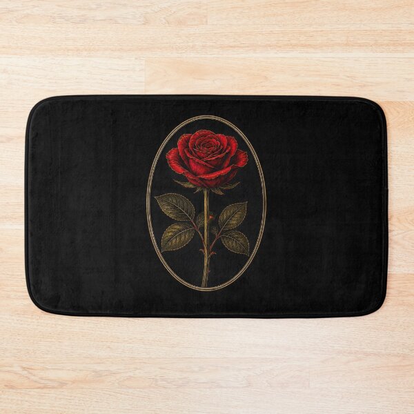 Item preview, Vintage Red Rose Engraving Botanical Floral Art designed and sold by bellaever.