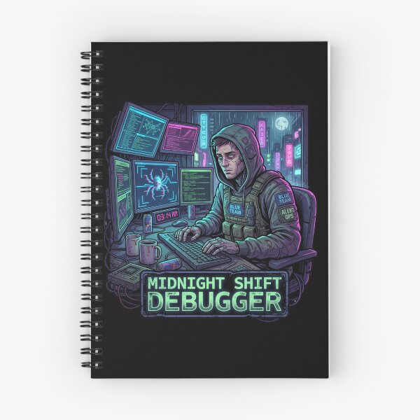 Item preview, Midnight Shift Debugger Hoodie designed and sold by Hanno0.