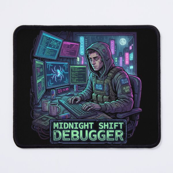 Item preview, Midnight Shift Debugger Hoodie designed and sold by Hanno0.