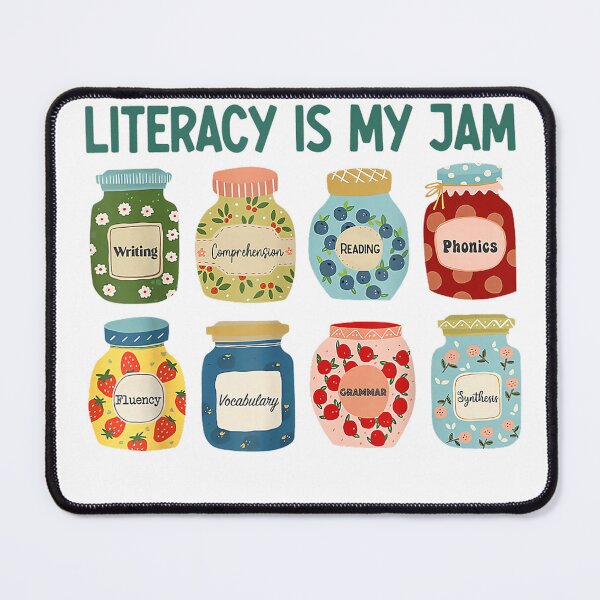 Item preview, Women Literacy is My Jam Literacy Teacher Reading Teacher T-Shirt designed and sold by kevincuellar.