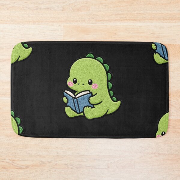 Item preview, Cute Reading Dino Embroidery Patch Kawaii Design designed and sold by ColorSplash123.