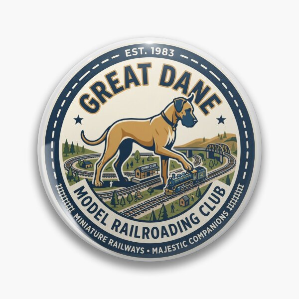 Item preview, Great Dane Model Railroading Club Scale Train Track designed and sold by PictoVibe.