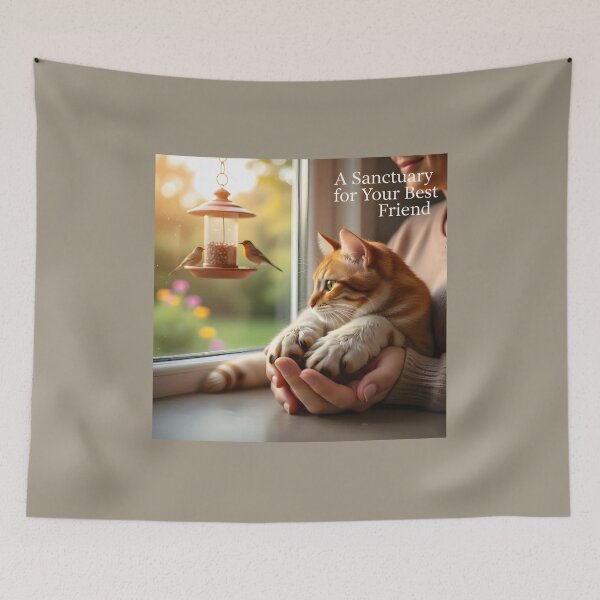 Item preview, Tranquil Cat Boarding Sanctuary: Premium Feline Luxury Hotel Ad Banner designed and sold by Creative-RE.