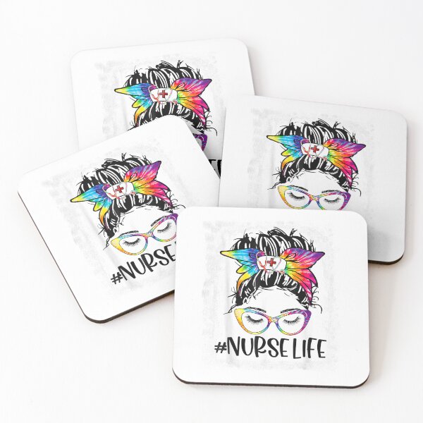 Item preview, Womens Nurse Life Bleached Tie Dye Messy Bun Nurse Week 2022 T-Shirt designed and sold by kevincuellar.