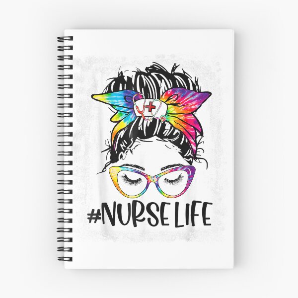 Item preview, Womens Nurse Life Bleached Tie Dye Messy Bun Nurse Week 2022 T-Shirt designed and sold by kevincuellar.
