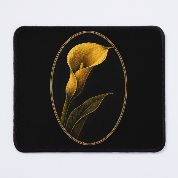 Item preview, Elegant Golden Calla Lily Botanical Art Print designed and sold by bellaever.