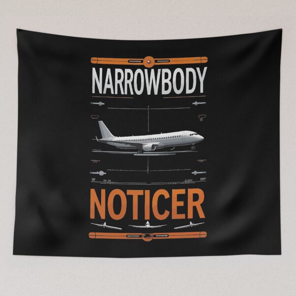 Item preview, Narrowbody Noticer | Funny Commercial Aviation Plane Spotter designed and sold by philippo artworks.
