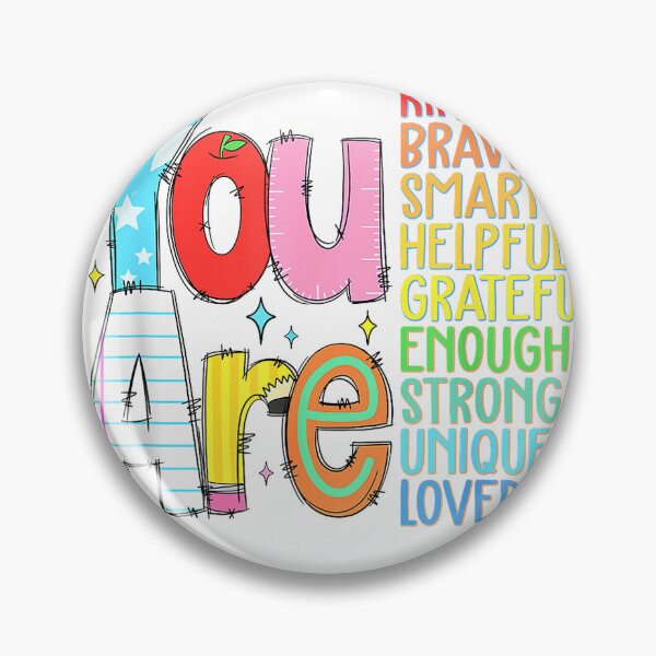 Item preview, You are Smart Brave Strong Kind Loved Motivation Teacher Kid T-Shirt designed and sold by gidget-gadget.