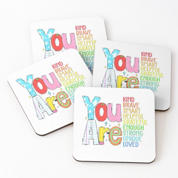 Item preview, You are Smart Brave Strong Kind Loved Motivation Teacher Kid T-Shirt designed and sold by gidget-gadget.