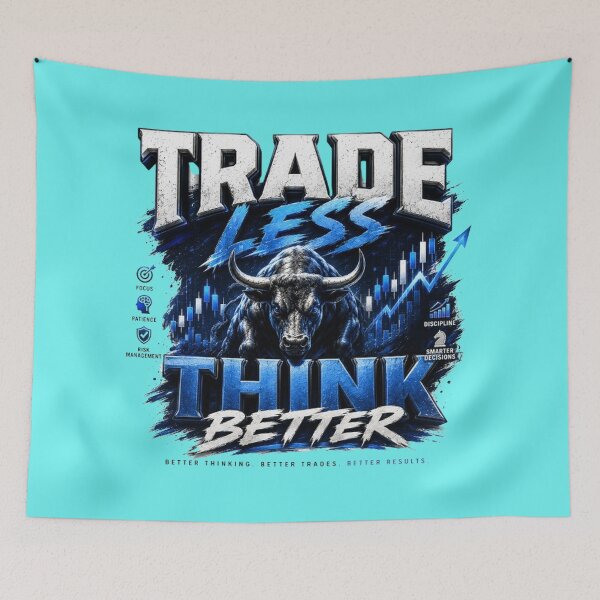 Item preview, Trade Less Think Better Trading Mindset designed and sold by PipForgeStudio .