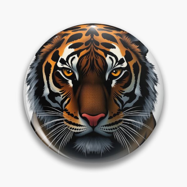 Item preview, Tiger With Stripes That Resemble Ancient Hieroglyp designed and sold by QuirkThreadsCo.