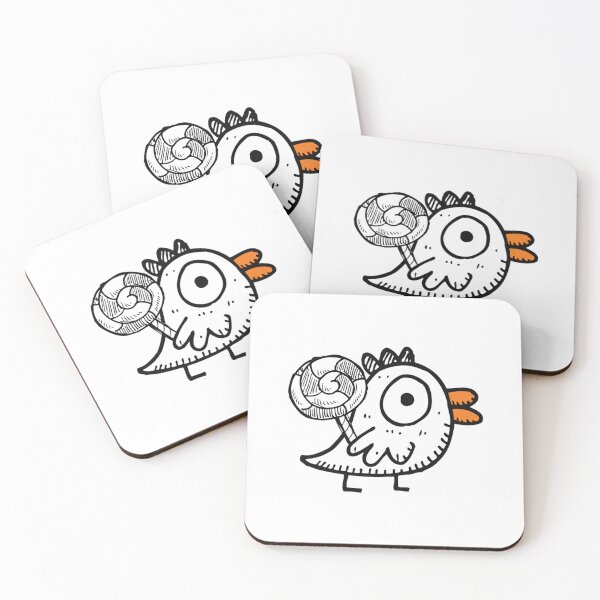 Item preview, Birds And Candy Cute Minimalist Cartoon Chick Illustration designed and sold by Dopique.