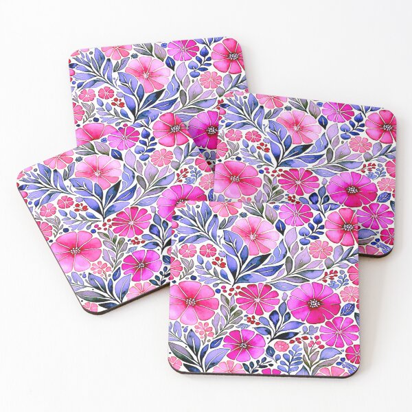 Item preview, Flowers in Pink & Purple designed and sold by ViaARTfactory.