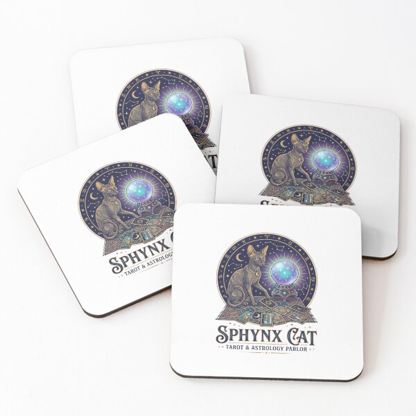 Item preview, Sphynx Cat Tarot Astrology Crystal Ball Fortune designed and sold by PictoVibe.