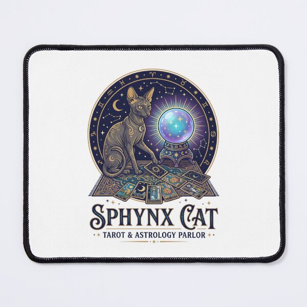 Item preview, Sphynx Cat Tarot Astrology Crystal Ball Fortune designed and sold by PictoVibe.